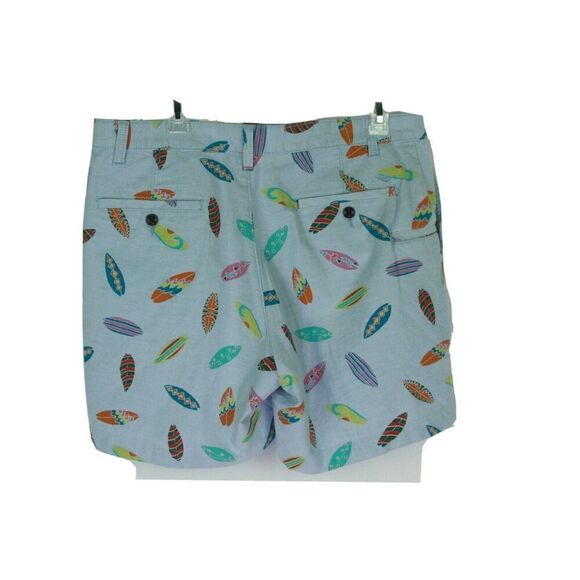 Dockers Shorts 34 Men's Surfer Blue Flat Front Pockets - Picture 2 of 4